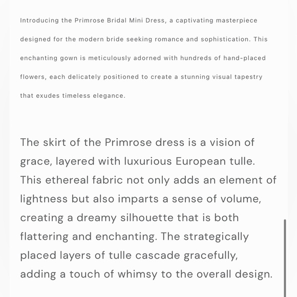 Rosie Etienne Primrose Bridal Dress SIZE US4/UK8 NEW WITH TAGS - Picture 12 of 14